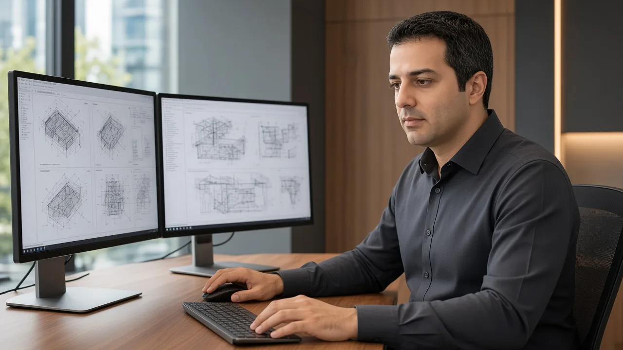 Sean Mehrabi assessing architecture, code, and infrastructure.